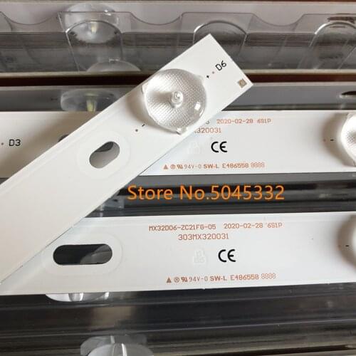 1set=3pieces for 593mm LED backlight strip 6 lamps MX315M09, MX32D06-ZC21FG-05, 303MX320031