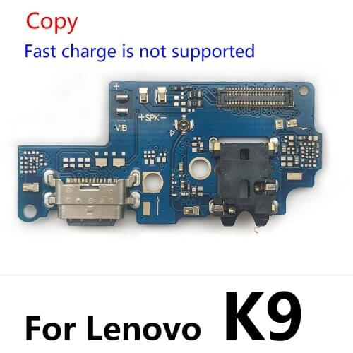 100% Original USB Charging Board Port Charger Dock Connector With Mic Flex Cable Board For Lenovo K9 L38043 Replacement Parts