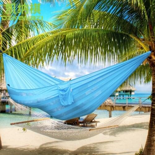 2.3 x 1.6 M Nylon Breathable Hammock Hanging Bed With small mesh