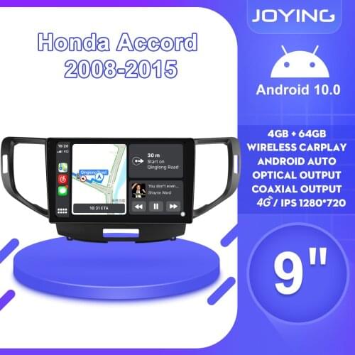 9 Pulgada Autoradio Android 1 din Car Radio Stereo GPS Multimedia Player Head Unit Carplay 4G OBD2 For Honda Accord 8 2008 2015