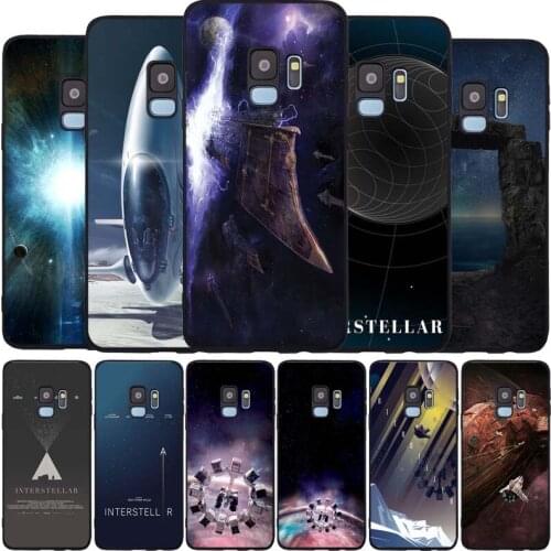Interstellar black Soft phone Case For Samsung S20 S10 S9 S8 S7 edge Plus Lite Note 8 9 10 A6 A7 A8 A9 2018 Cover