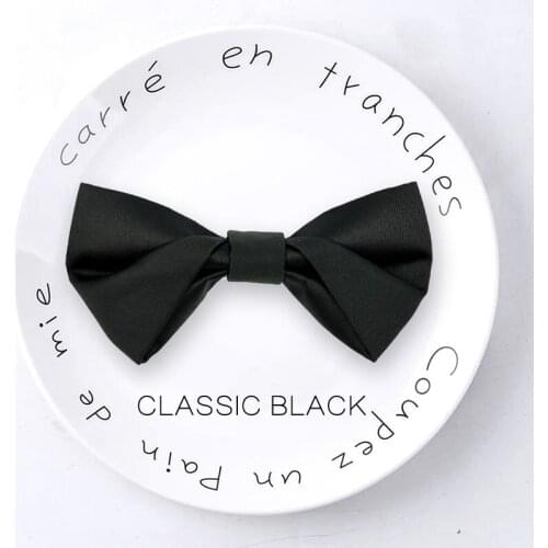 Black Mens Bowtie Floral Pocket Square Set Jacquard Funny Tuxedo Party Wedding Neckties Butterfly Jacquard Bow Tie Handkerchief