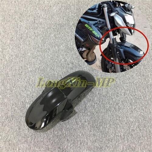 For Kawasaki ER6N ER-6N 2009-- 2011 Ninja 650R ER 6N Carbon Fiber Black ABS Front Fender Mudguard Tire Splash Mud Guard Cover