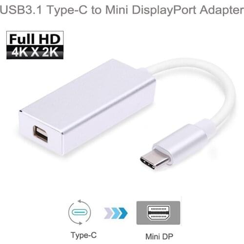 For Microsoft Tablets Surface Go 1pc 4K 60Hz Type-C to Mini Display Port Adapter Thunderbolt 3 to Mini DP Converter Pohiks