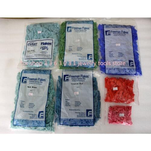 Freeman Flakes Aqua Premium Injection Wax Jewelry Mould Blue Red Green Pink Melting Wax