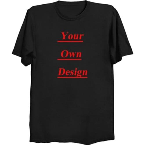 Customized Mens Cotton O-Neck T Shirt Print Your Own Design High Quality White Tshirt Own Pattern Harajuku Men Clothing