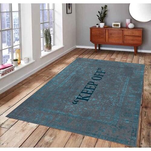 KEEP OFF Classic 19 Patterned Carpet , Fan Carpet Non Slip Floor Carpet,Teens Carpet,Area Rug
