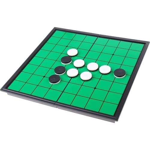 Magnetic Portable Folding Reversi Othello Board Chess Standard with 64pcs Chess Pieces Set Educational Children Family Game