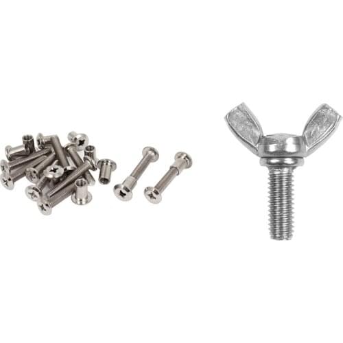 Metric M6X16mm Wing Nut Wing Nut Hardware Bolt Screw with Furniture 6X35mm Cross Countersunk Screw Bolts Barrel Nuts