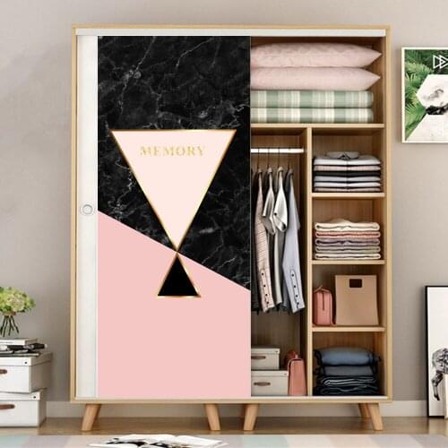 MT193 2PCS*38.5CM*200CM door stickers wardrobe refrigerator stickers sliding door stickers home decoration stickers