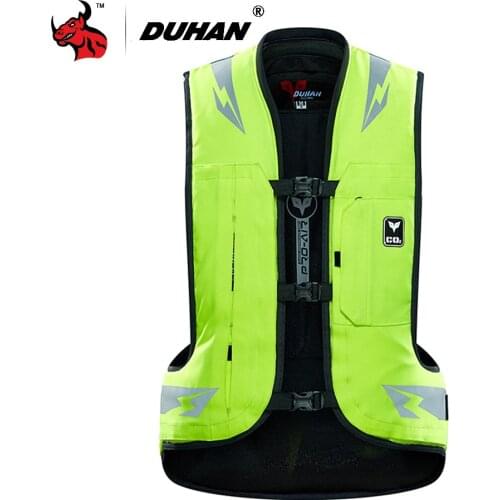 DUHAN New Motorcycle Air-bag Vest Motorcycle Jacket Moto Racing Professional Advanced Air Bag System Motocross Protective Airbag