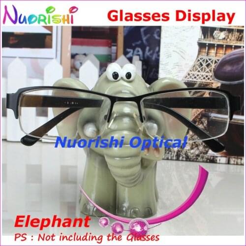 Cute Elephant Eyeglass Sunglasses Eyewear Display Stands Props Store Household Car Decoration CK13 Free Shipping