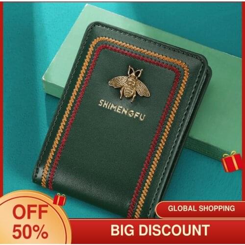 First layer cowhide drivers license driving license two-in-one womens leather case large-capacity anti-theft brush anti-degaus
