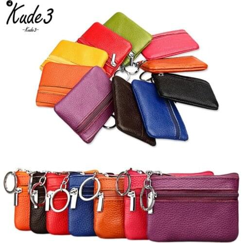 Casual Women Men Fashion Pu Leather Wallet For Car Key Holder Keyring Wallet Keychain Pouch Coin Zipper Purse Case Wallet 8446