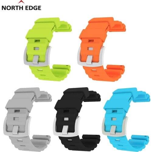 NORTH EDGE 24mm Watch Band Silicone Watch Strap Watchbands Watch Accessories For NORTH EDGE APACHE/GAVIA 2 Smart Watch Men