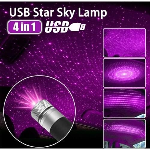 Roof Star Projection Light Romantic USB Night Light Car Atmosphere Light Adjustable And Flexible Car And Ceiling Decoration