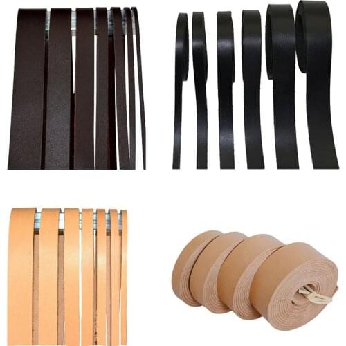 1meters Jumbo Size 12/15/20/25/30/35/40mm Flat Genuine Cow Leather Cord Bracelet Rope String fit Handbag Holder Accessories DIY