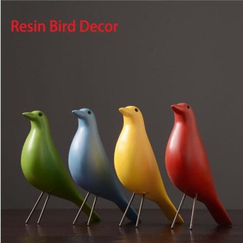 Nordic Europe Resin Home Birds Simple Line Adornment Fashion Home Figurines Decoration Crafts Office Accessories Arts