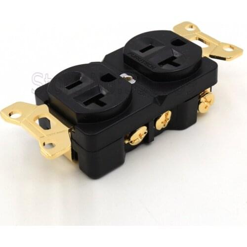 Furukawa style US Gold Plated AC Power Receptacles Wall Outlet distributor Wall Socket