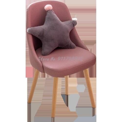 Makeup dressing table stool modern net red ins chair girl cute bedroom nordic back chair princess girl