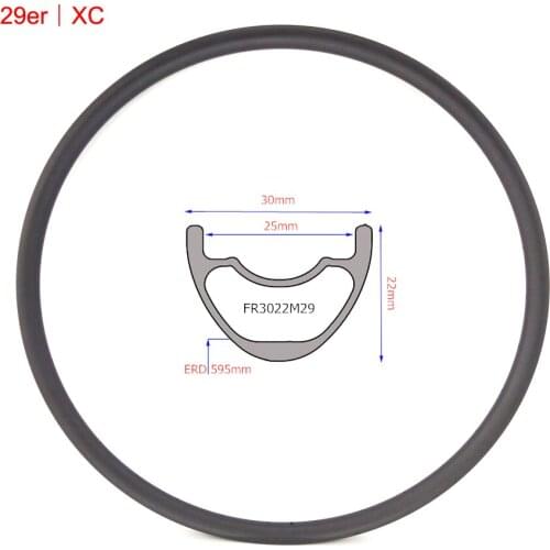 FIC carbon rim 29er mtb rim inner wide 25mm 28h 32h external nipples trial wheel rims 22mm depth 30mm wide MTB XC bicycle rim