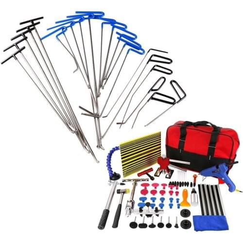 WEYHAA 85pcs Paintless Dent Removal Tools Pro Tabs Tap Down Line Board Auto Dent Kit Dent Pullerpaintless dent repair
