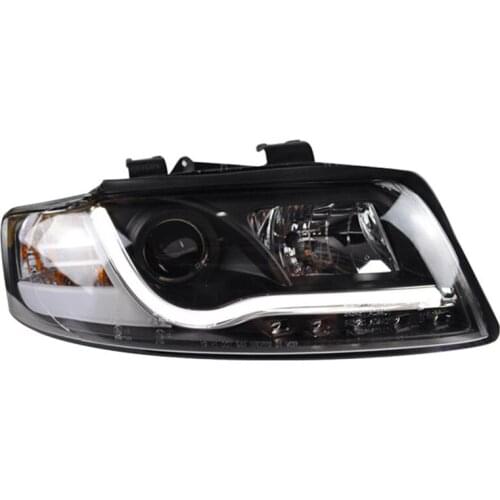 01-04 for Audi A4 B6 headlamp assembly lens light guide led tear eye modification and upgrading