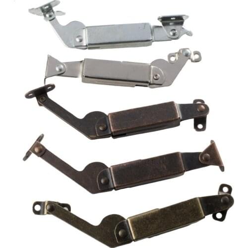 1Set Iron Folding Spring Hinge Hand Luggage Cabinet Support frame Curved arm Hinge Support Frame Furniture Hardware accessories