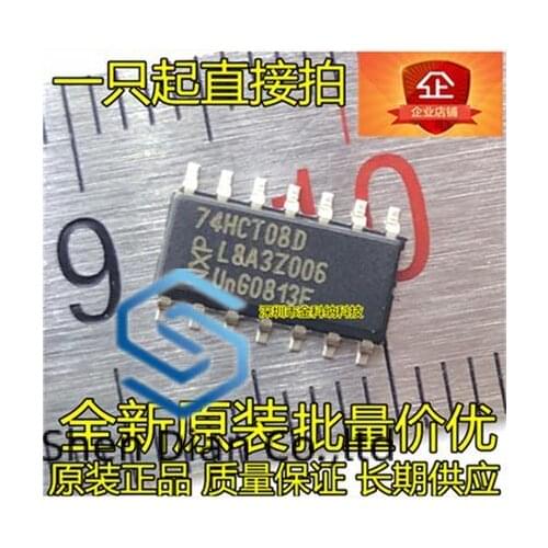 10pcs 100% orginal new in stock 74HCT08D Quad 2-input AND gate chip SOP-14 pin