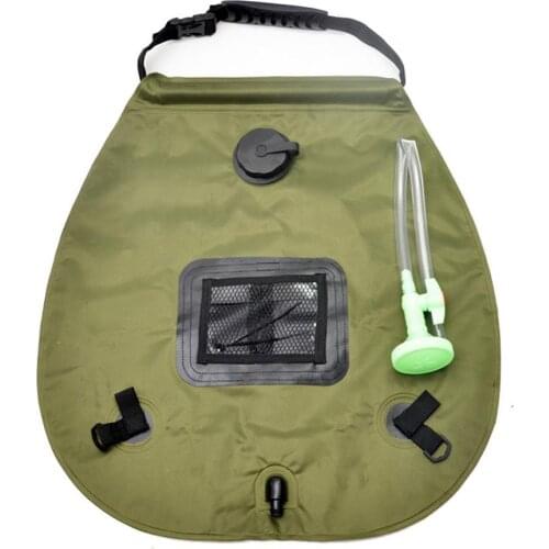 20L Outdoor Portable Camping Hiking Solar Heated Shower Bathing Water Bag Case