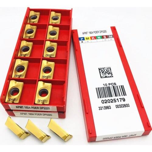 50PCS lathe tool APMT1604 PDER DP5320 CNC lathe parts tool milling cutter blade APMT 1604 metal turning blade CNC tool APMT
