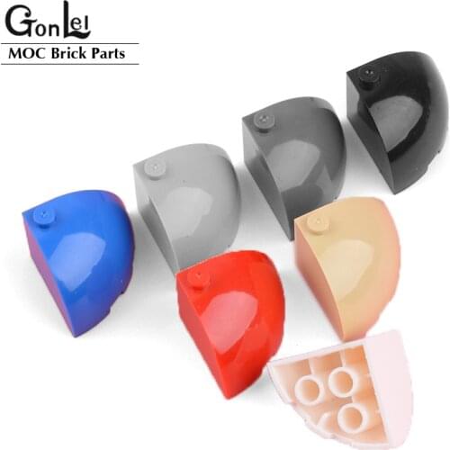 10Pcs/lot MOC PART 88293 Brick Round Corner 3x3 x2 Dome Top Building Blocks Bricks Particles DIY Educational Toys Gifts