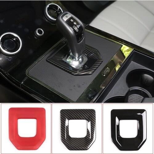 Car Center Console Gear Shift Panel Cover Trim ABS Carbon Fiber For Land Rover Range Rover Evoque L551 2020 Interior Accessory