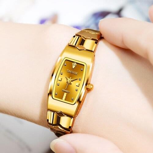 Taisige Fashion Leisure Tungsten Steel Watch Quartz Watch Womens Luminous Sports Womens Watch Womens Watch Japanese Movement