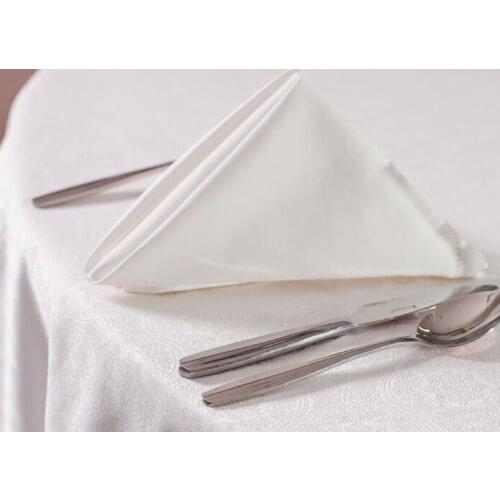 DHL Free Shipping 100pcs 19''(48cm) 100% Cotton white fabric Napkin