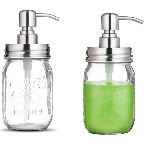 480ml Liquid Soap Dispenser Glass Jar Sanitizer Dispensador Facial Cleanser Organize Bottle Shampoo Shower Gel Lotion Bottles