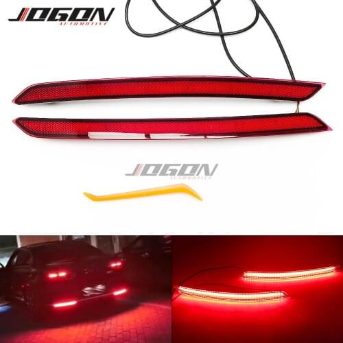 For VW For Volkswagen Passat B8 2015-2020 LED Rear Bumper Dynamic Turn Signal Light Reflector Fog Braking Light Brake Lamp