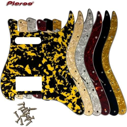 Pleroo Electric Parts For USA\Mexico Fd Strat 11 Holes HS PAF Humbucker Guitar Pickguard Scratch Plate