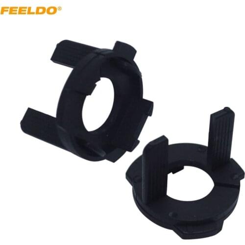 FEELDO 2X Car H7 HID Xenon Bulb Adapter Holder Base For VW Polo Touran Headlight Socket