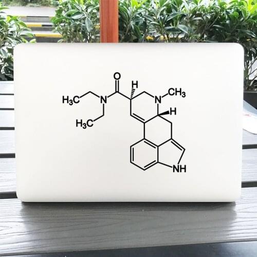 LSD Chemical Molecule Laptop Sticker for Macbook Decal Pro 16" Air Retina 11 12 13 15 Inch Mac Book 14" Mi Notebook Skin Sticker