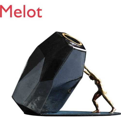 Master Handmade Lucky Good Taste Nordic Luxury Desktop Decoration Creative Home Modern Simple Vase Decoration Matching Holder