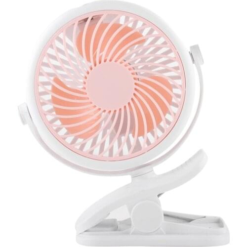 Yenvk Mini Fan USB Rechargeable Clip fan 360degree Rotating Ventilator With Air Cooler Fan