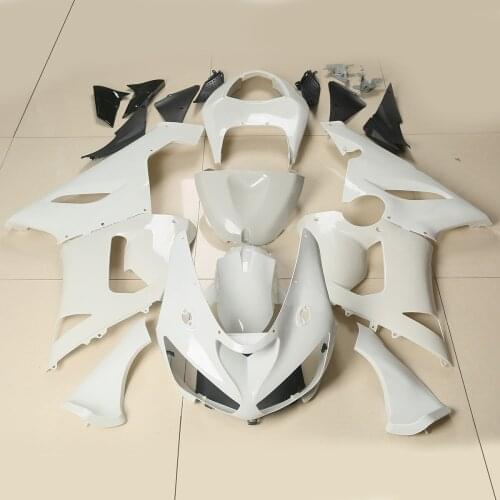 Motorcycle Unpainted ABS Injection Fairings Bodywork For Kawasaki Ninja ZX6R 2005-2006 05