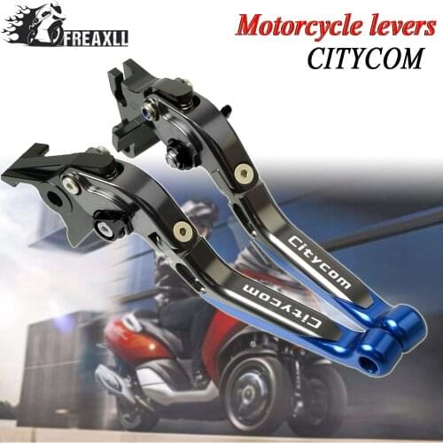 Motorbike Accessories Handlebar Grips Motorcycle Brake Clutch Lever Adjustable For SYM CITYCOM Citycom 300i 2013-2016 2014 2015