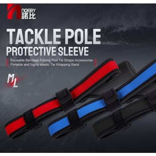 Noeby Fishing Rod Protection Ties Rope Adjustable Strap Tie For Protection Rods Bag Fishing Gear Tackles Fishing Rod Holders