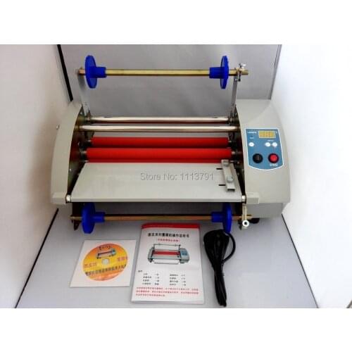 New TY360 Laminator Hot Roll Laminating Machine electronic temperature control single and sided a heating mode