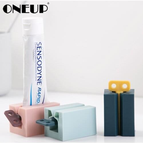ONEUP Bathroom Toothpaste Squeezer Toothpaste Dispenser Cream Tube Squeezing Toothpaste Dispenser Home Bathroom Accessories Set