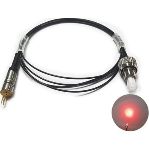 650nm100mw Semiconductor Laser Coupler Splitter Fiber Red Laser Lamp Module FC Connector Core 200um
