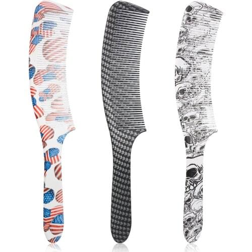 Professional Salon Accessories S-Shaped Hair Cutting Curved Comb ABS Resin Flat Top Clipper Combs For Barber Shop Styling