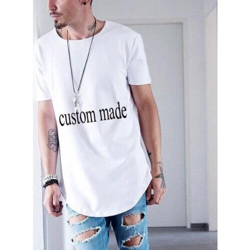 REAL American SIZE Custom - Create your own - 3D Sublimation print Oval shape bottom long t-shirt plus size